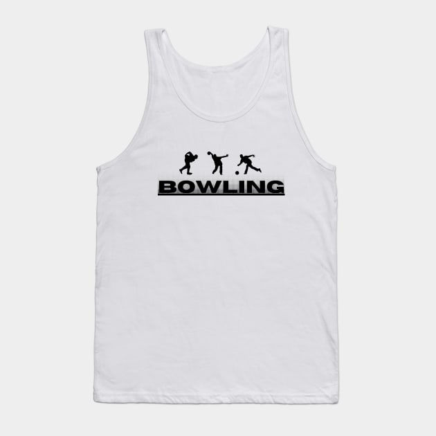 BOWLING SILHOUETTE Tank Top by KKMDESIGN